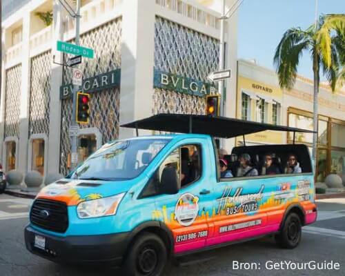 Bustour door Beverly Hills Hollywood huizen sterren