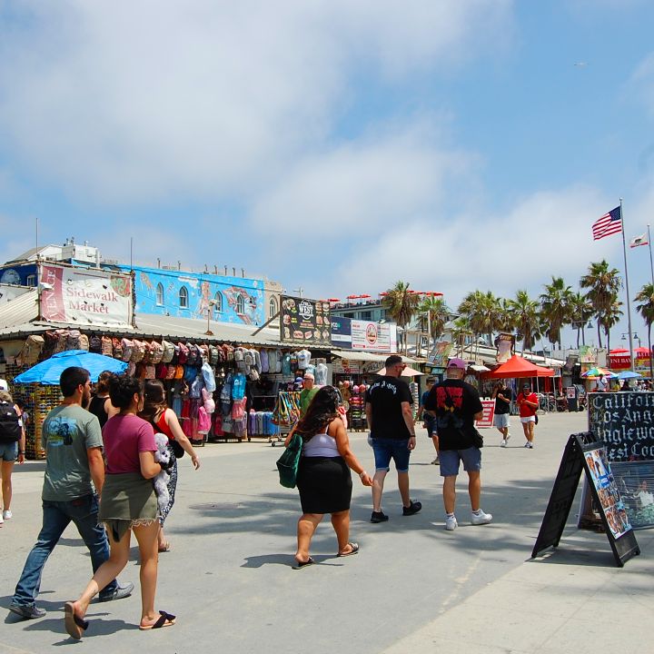 Venice Beach Californie boulevard shops