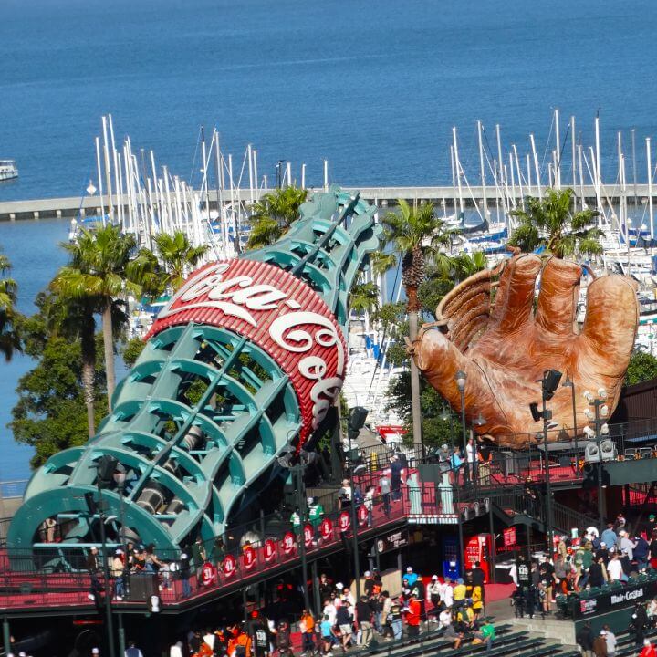 San Francisco Giants Honkbal Coca Cola glijbaan grootste handschoen