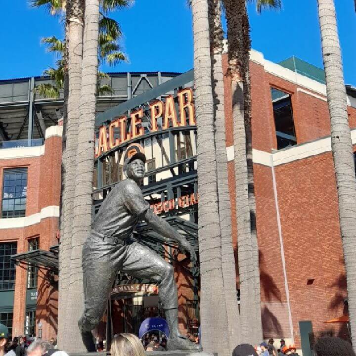 San Francisco Oracle Park Honkbal standbeeld